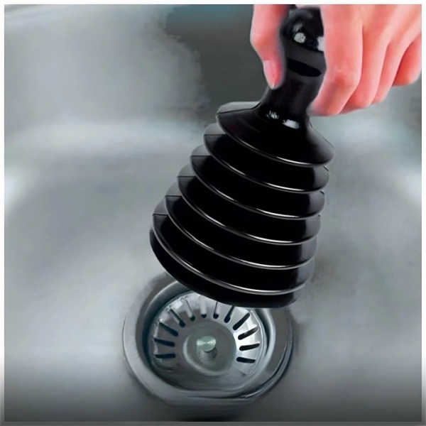 2. Вантуз - гармошка 20см, d-120мм (полиэтелен) Россия