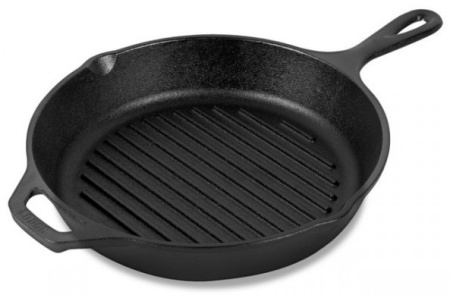 Сковорода-гриль чугунная ГАРДАРИКА 0428 28см,литая ручка